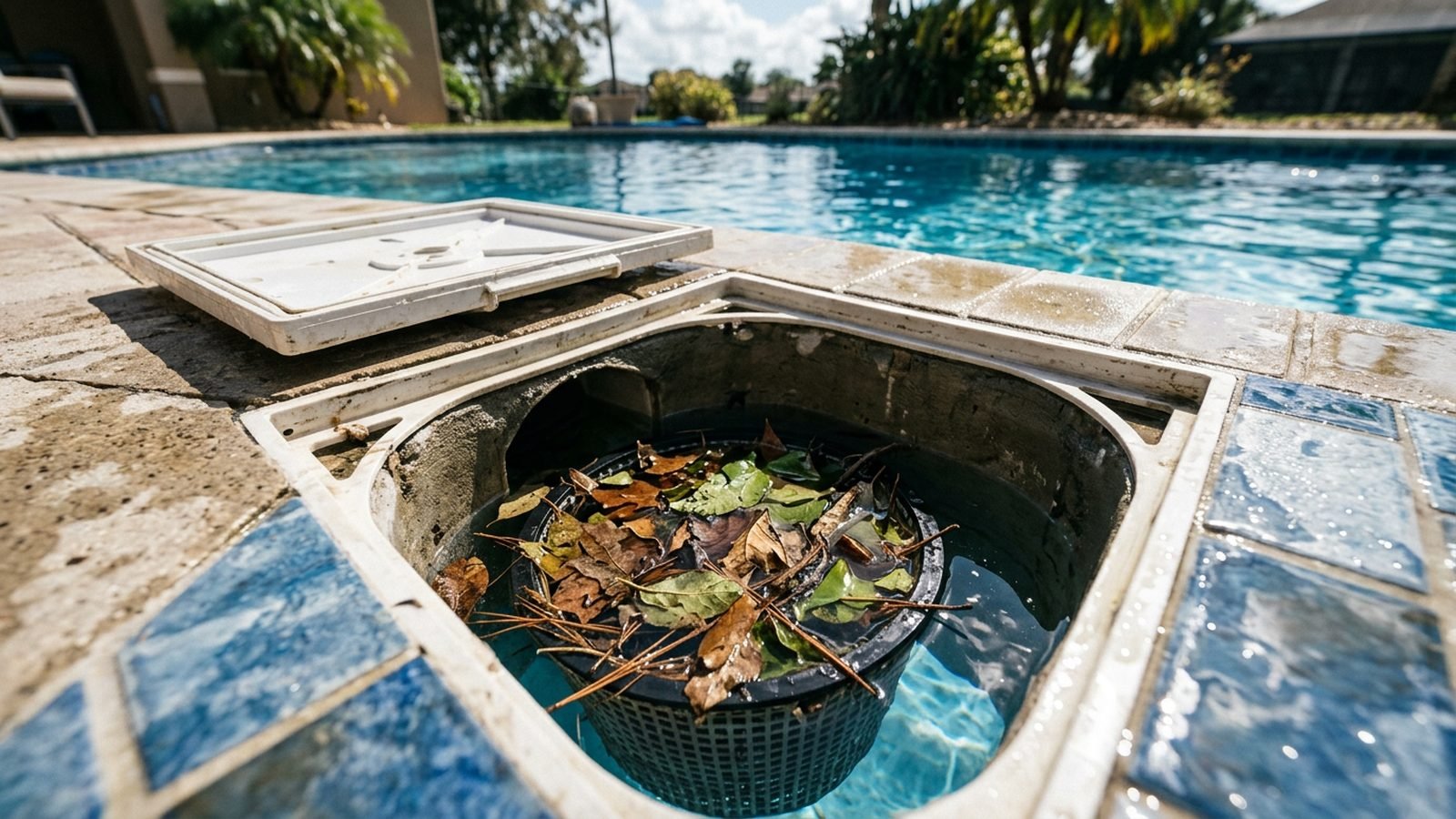 Entupimento de Skimmer e Drenagem da Piscina: Como Resolver — Dicas Gerais